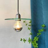 Lustre Moderne À Tête Unique En Verre À Disque - Clowas.fr